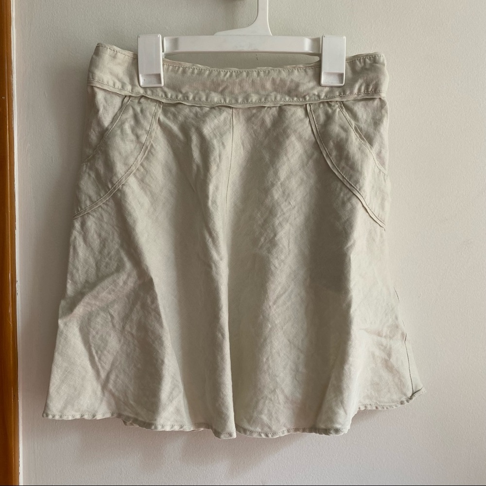 Linen Mini Skirt